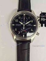Fake Swiss IWC Schaffhausen Watch Black Dial